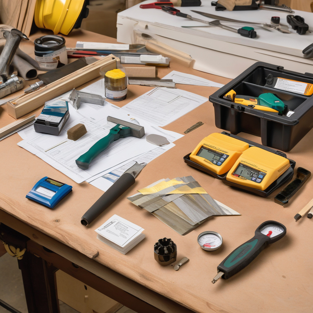 Licensed contractor assessing painting requirements