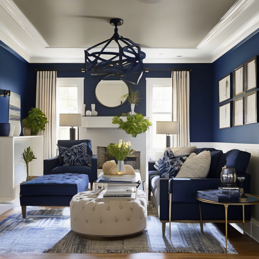 colorful ceiling renovation in LA home