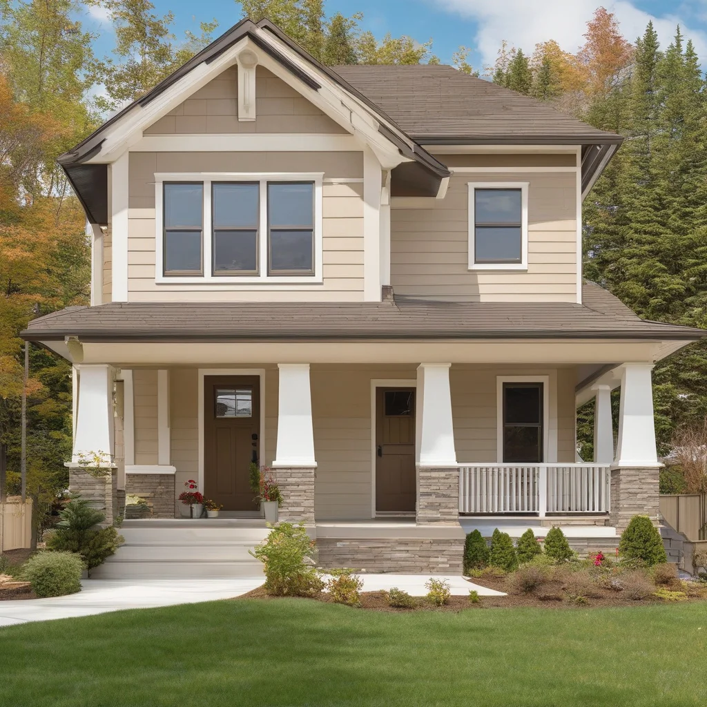 California home with coordinated neutral exterior paint colors