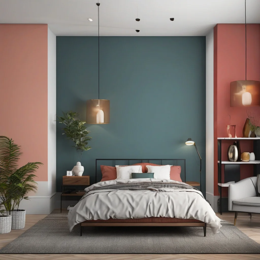 Interior color samples reviewed beside furniture and natural light