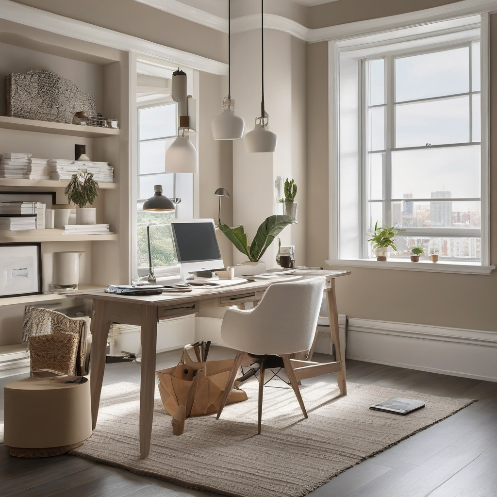 Finished home office renovation