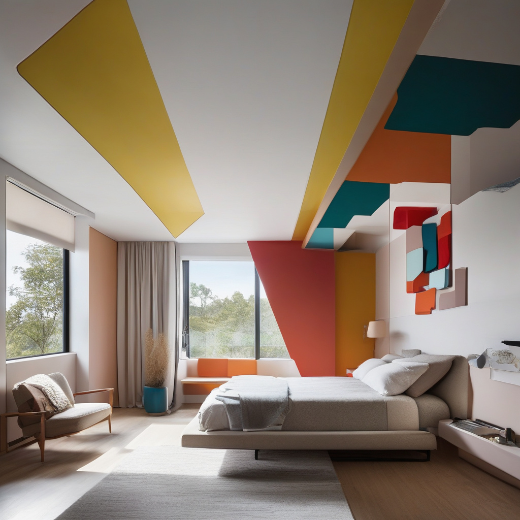 Colorful home interior materials for renovation