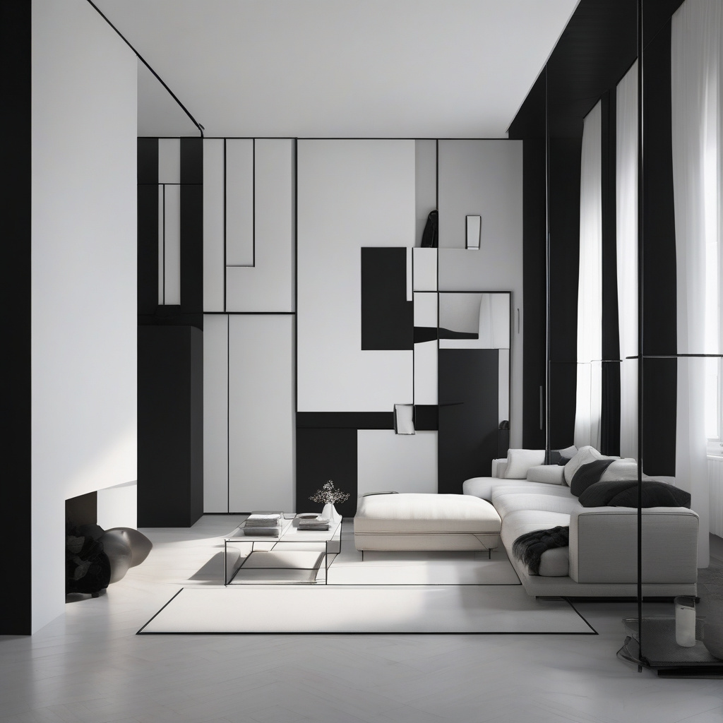 Stunning interior with color blocking