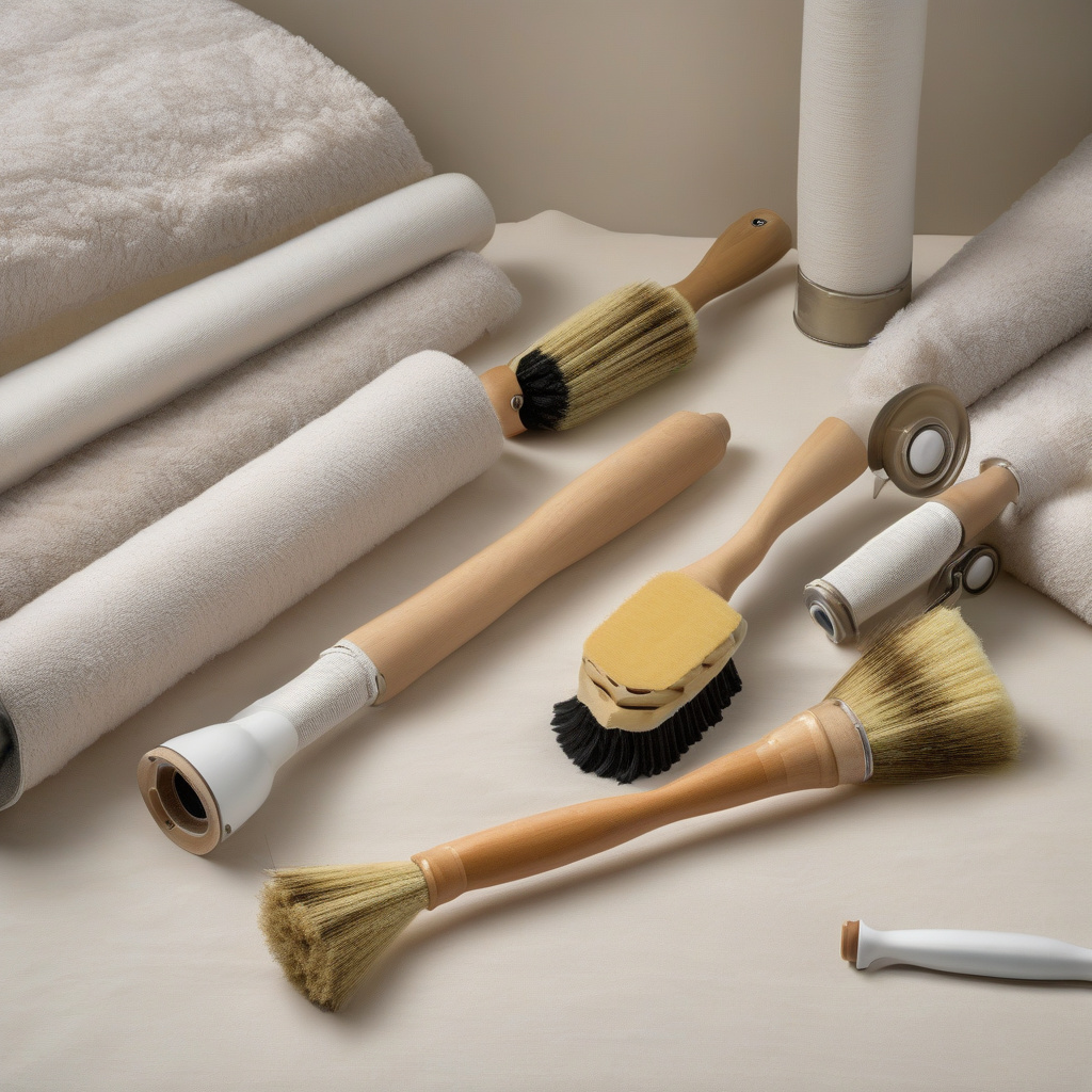 interior painting tools on display