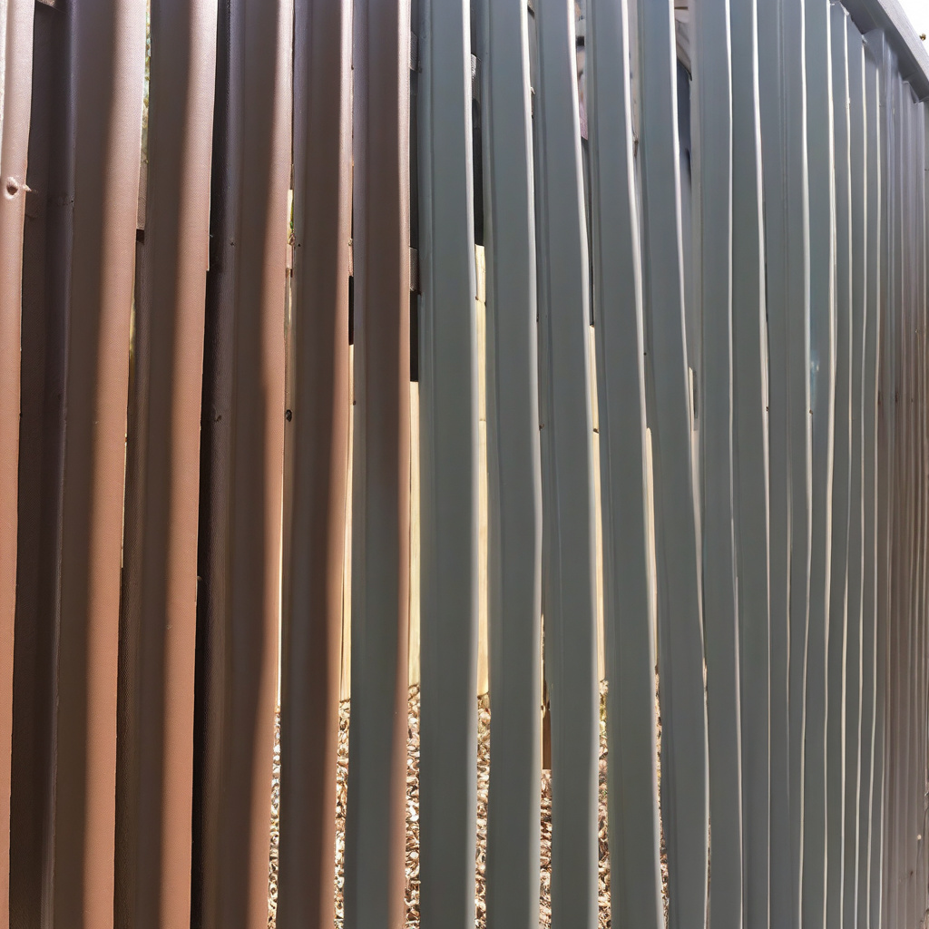 painted wooden fence after cleaning