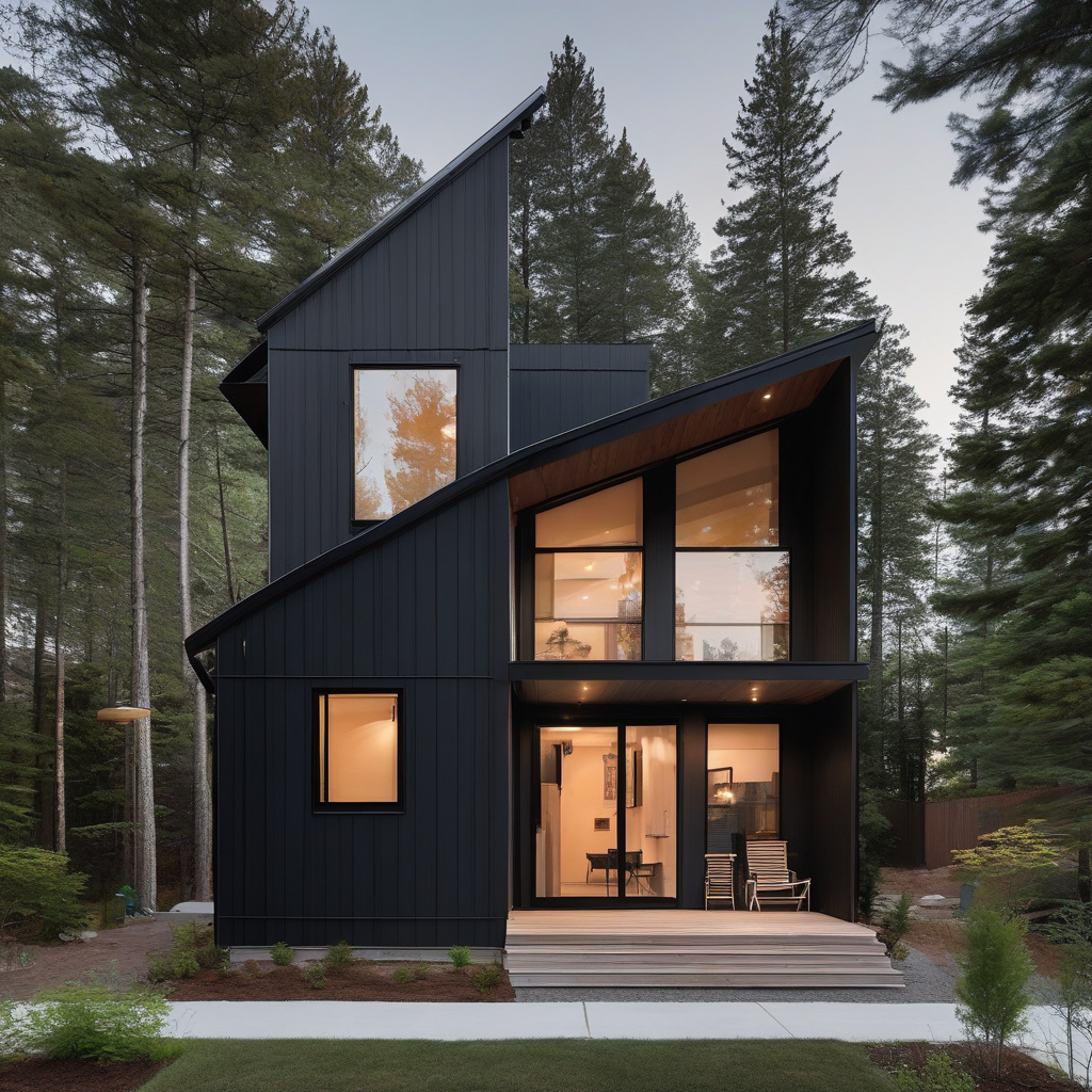 Stylish dark exterior renovation