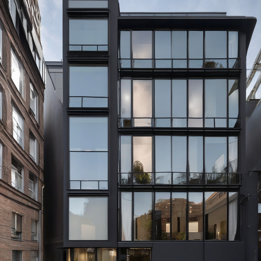 Modern dark facade design