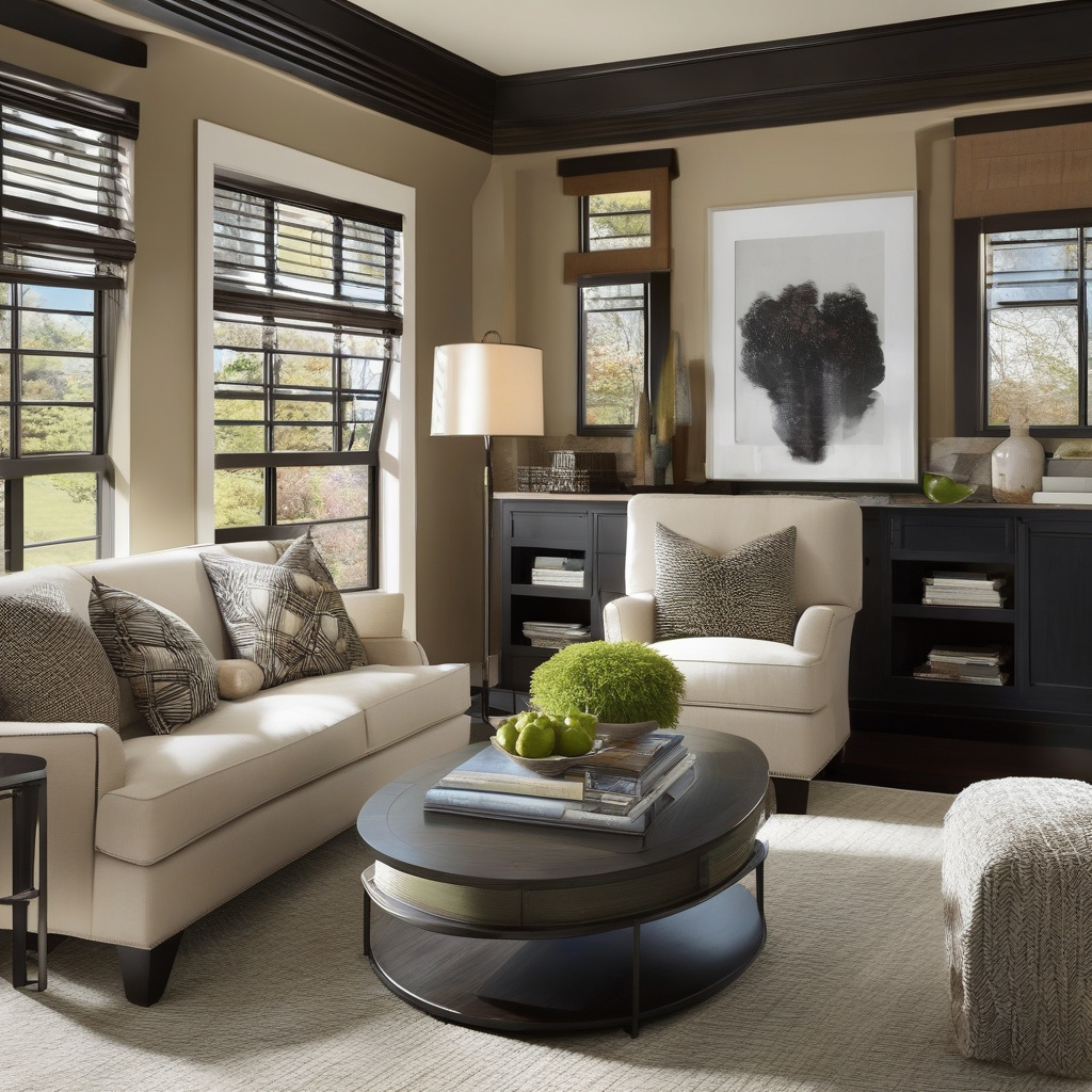 Chic dark home exterior with modern appeal