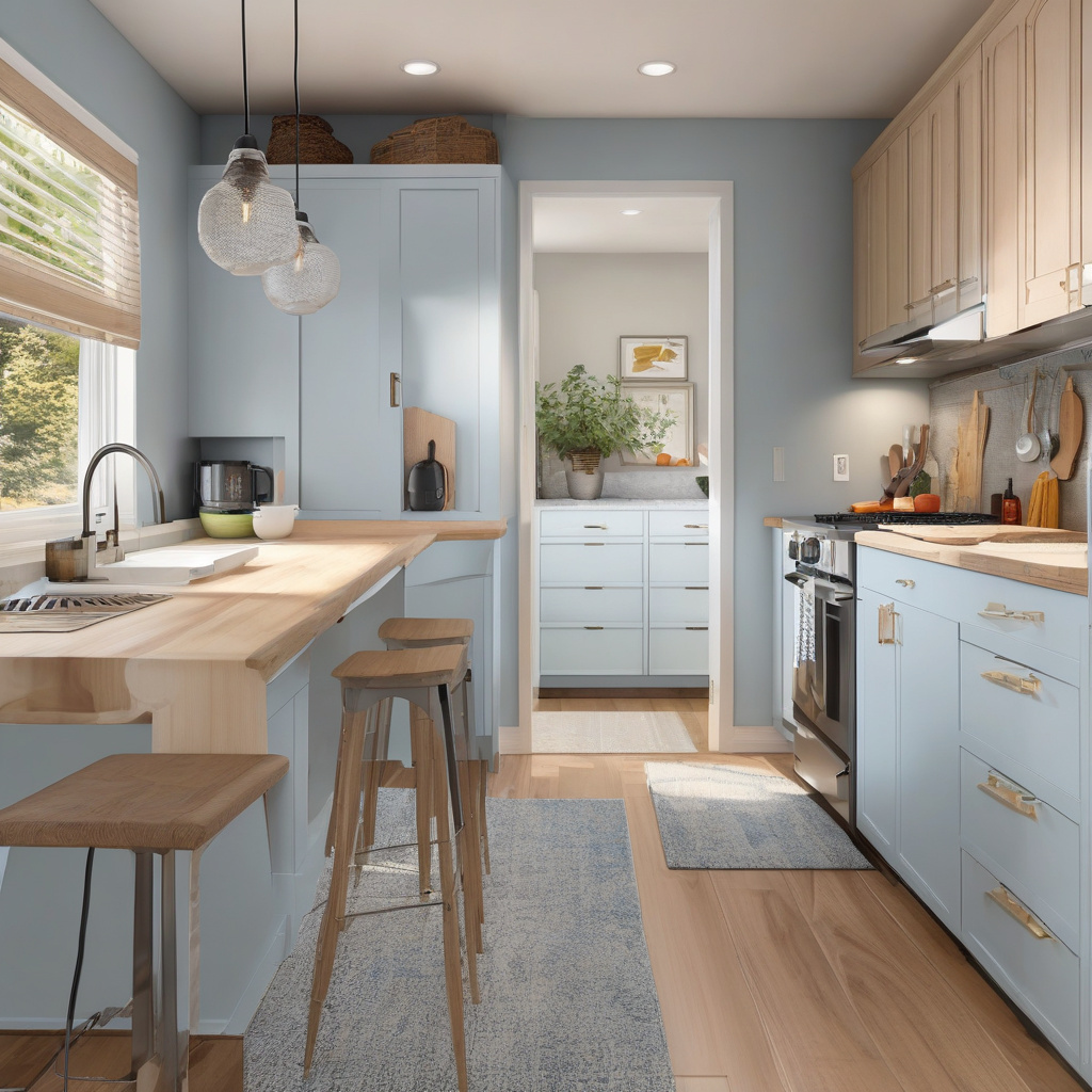 ADU exterior features integrated with garden