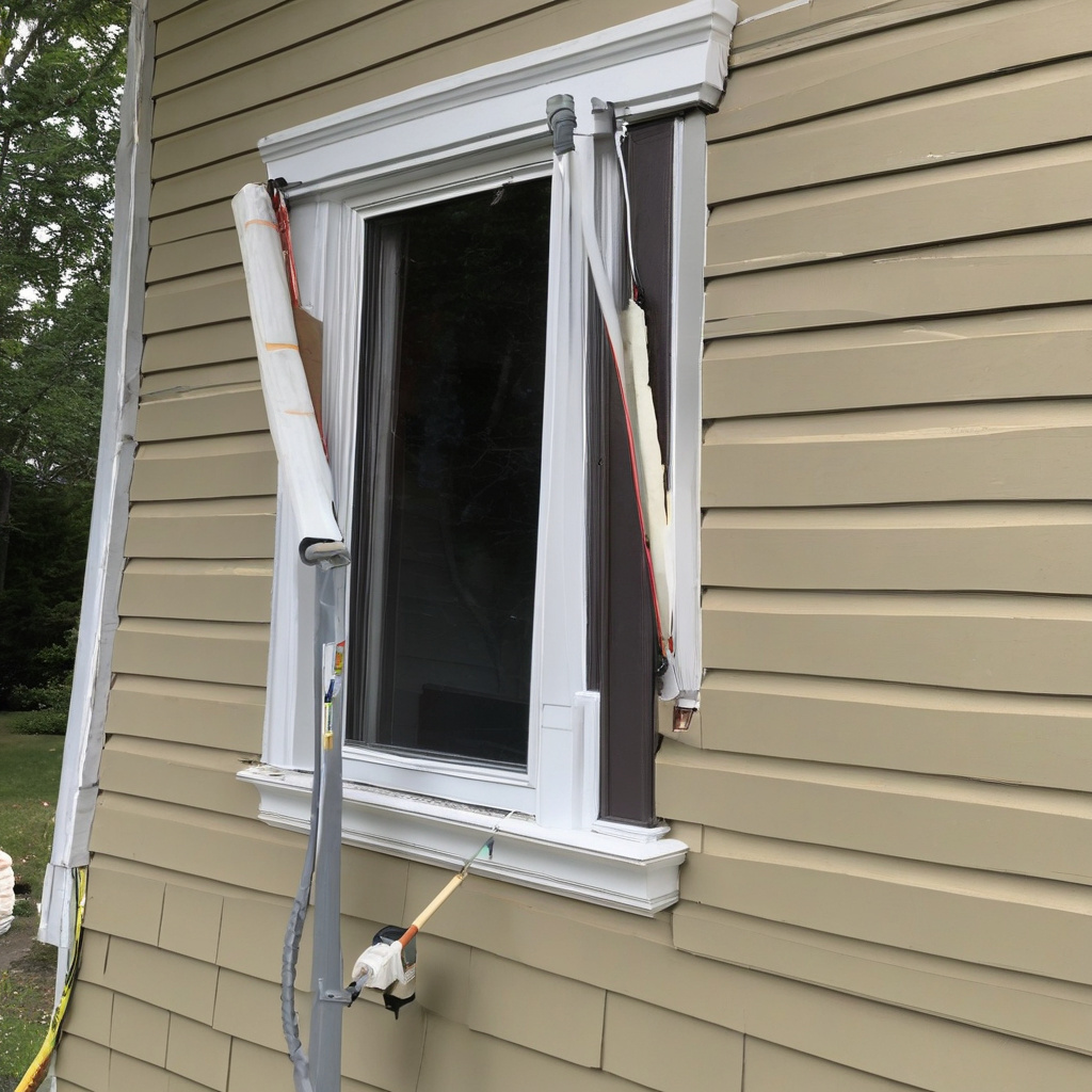 window renovation work in progress