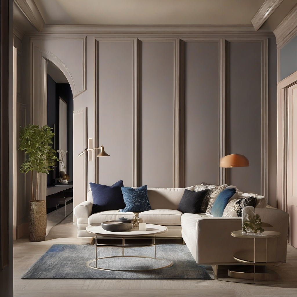 Sophisticated interior with blended colors