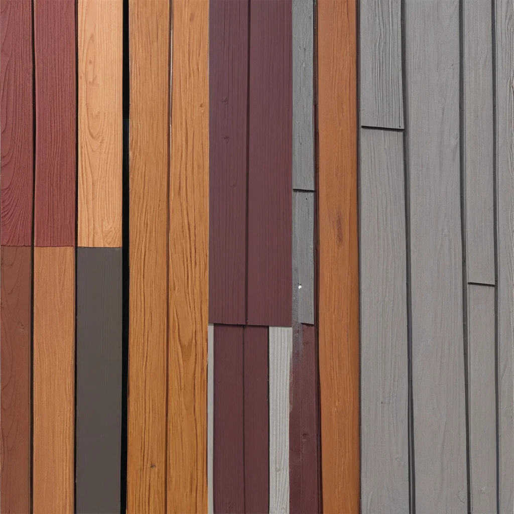 Paint and stain samples tested on existing wood siding Exterior wood cladding prepared and sampled before finish application