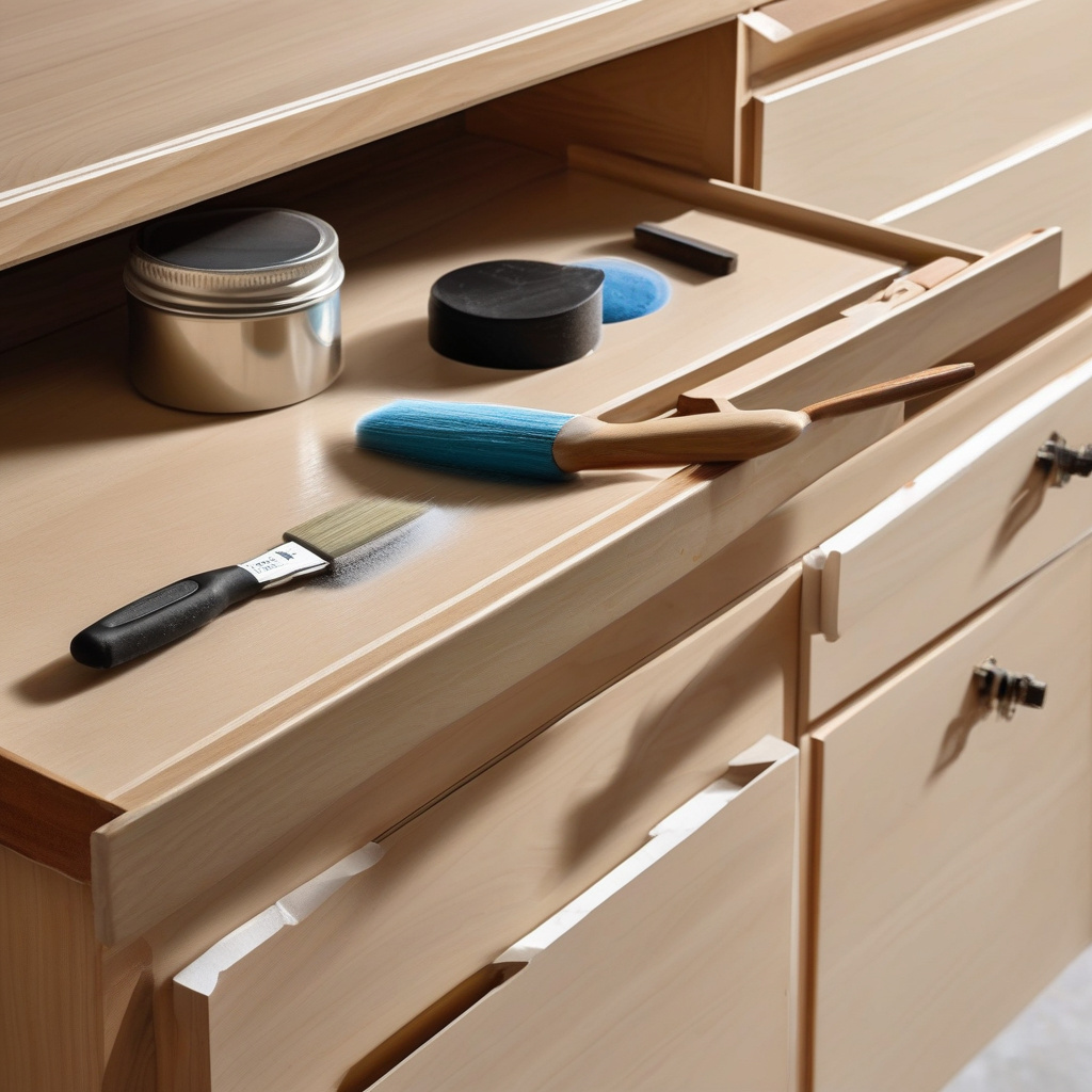 Glossy surface preparation