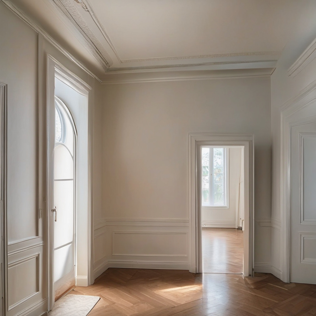 Serene well-painted living space