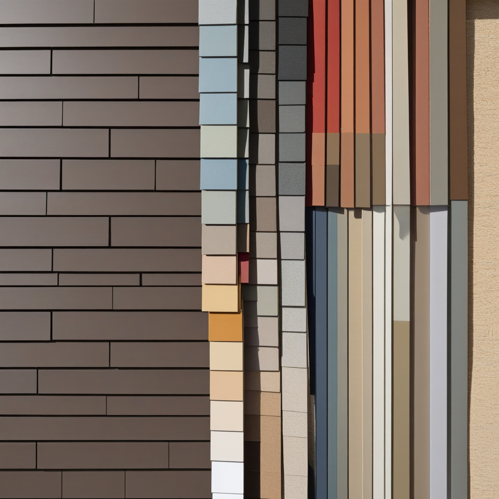 Exterior view of a home with coordinated roof and wall paints
