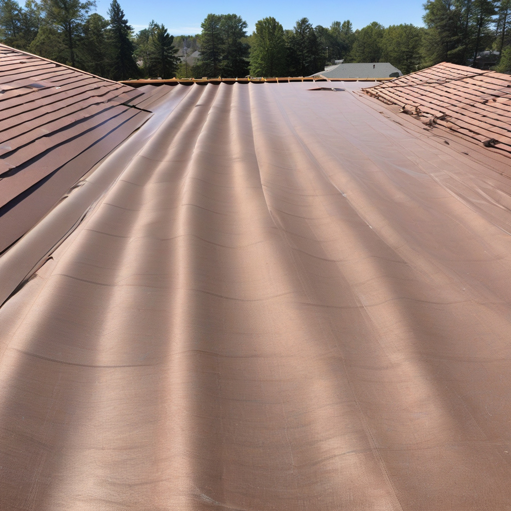 Active roofing replacement in progress