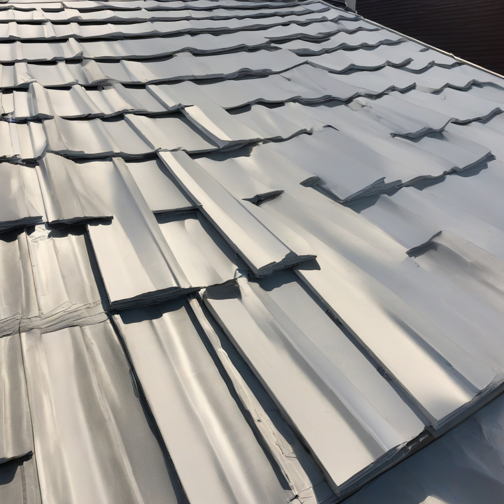 Cool roof reflecting sunlight Cool roof reflecting sunlight