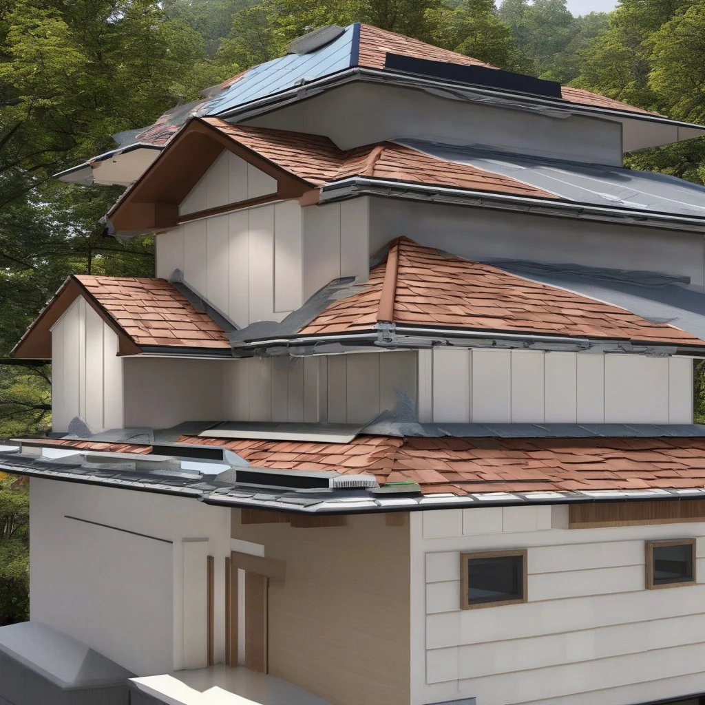 Cool roofing system being installed on a residential building