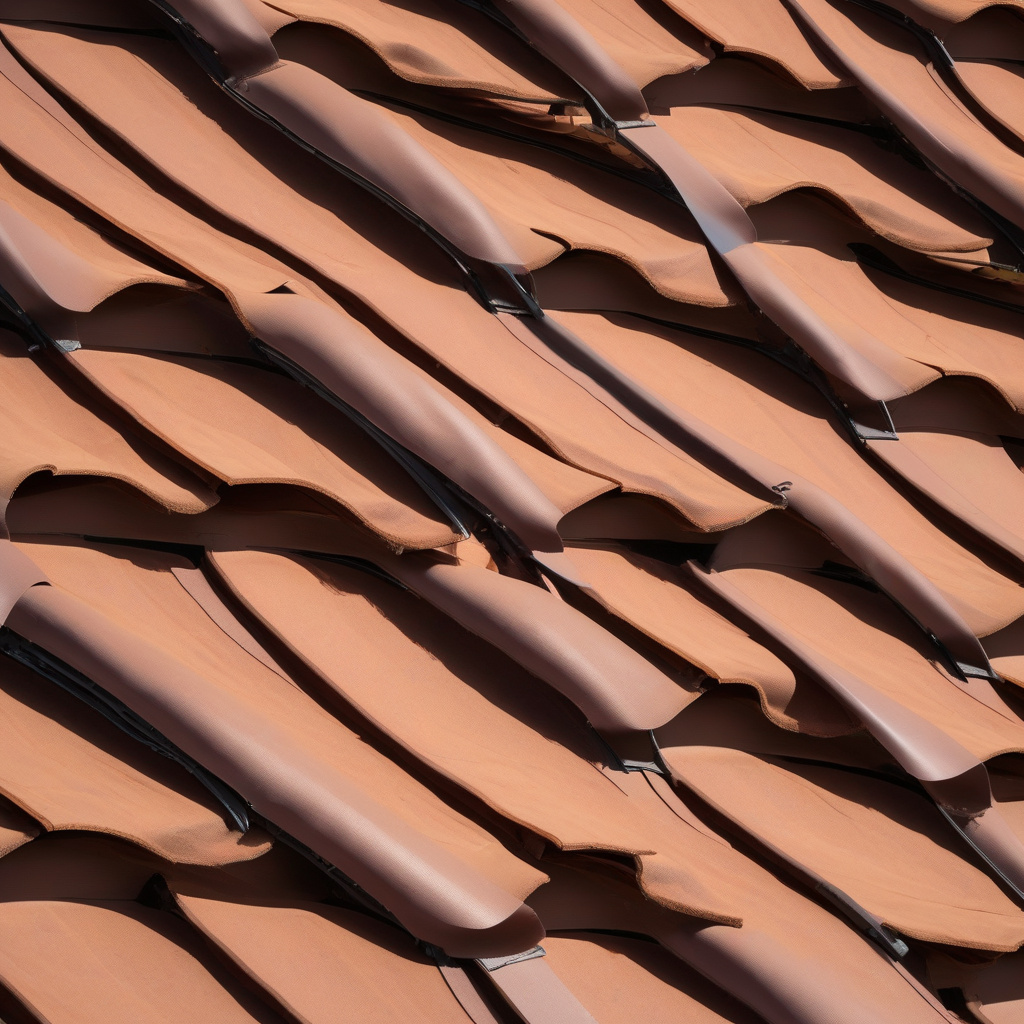 Spanish roof tiles installation