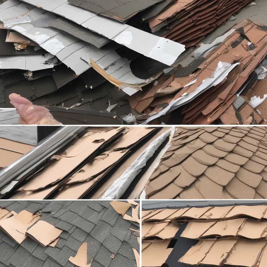 organized exterior project sequence for roof claim work