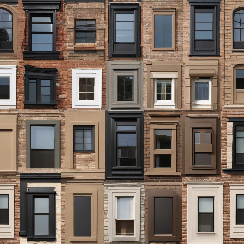 variety of window styles in a California home