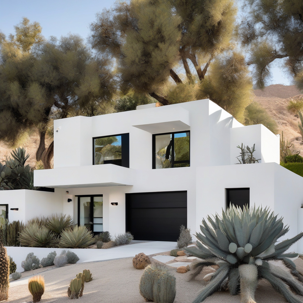 colorful window frames enhancing home exterior