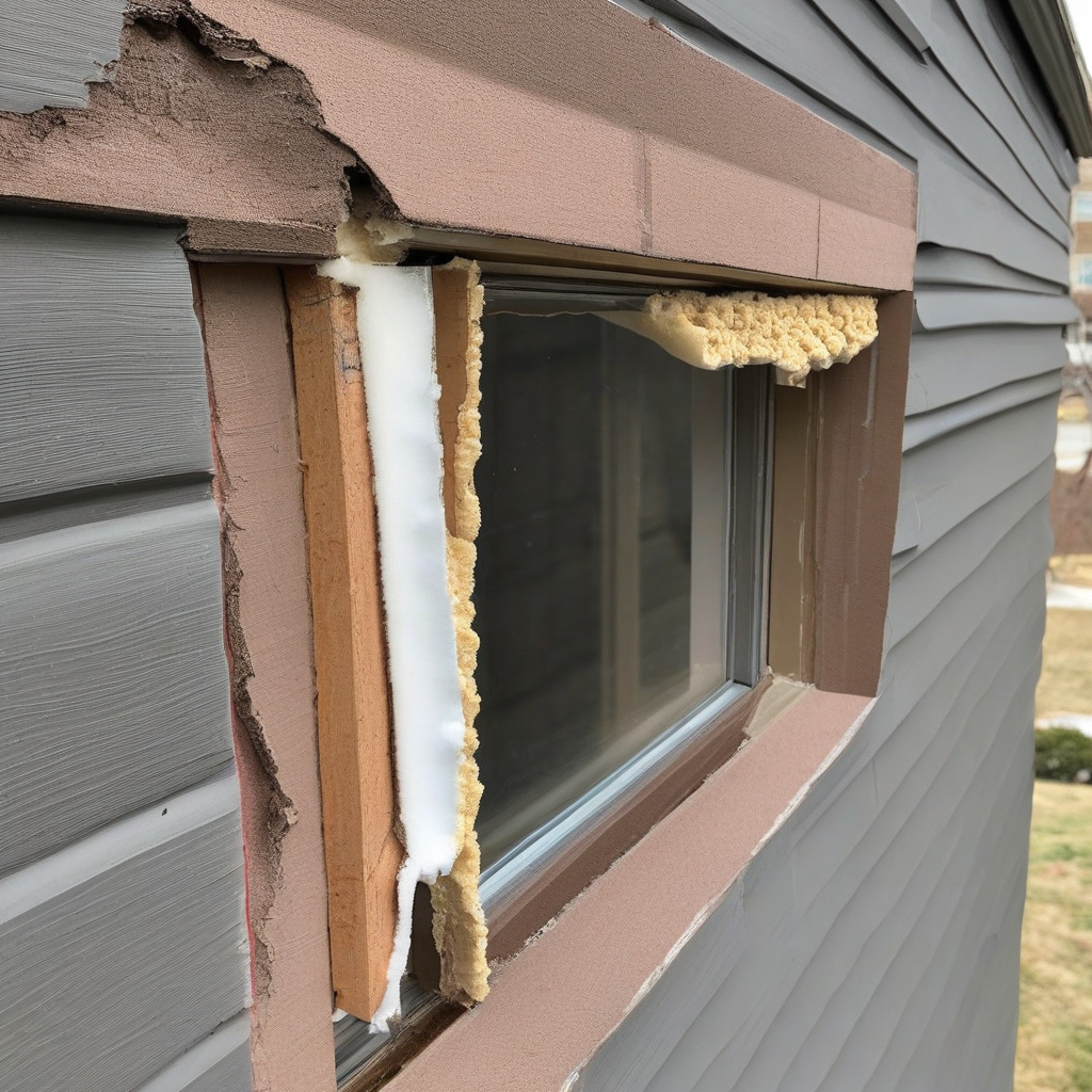 Applying Sealant for Window Installation