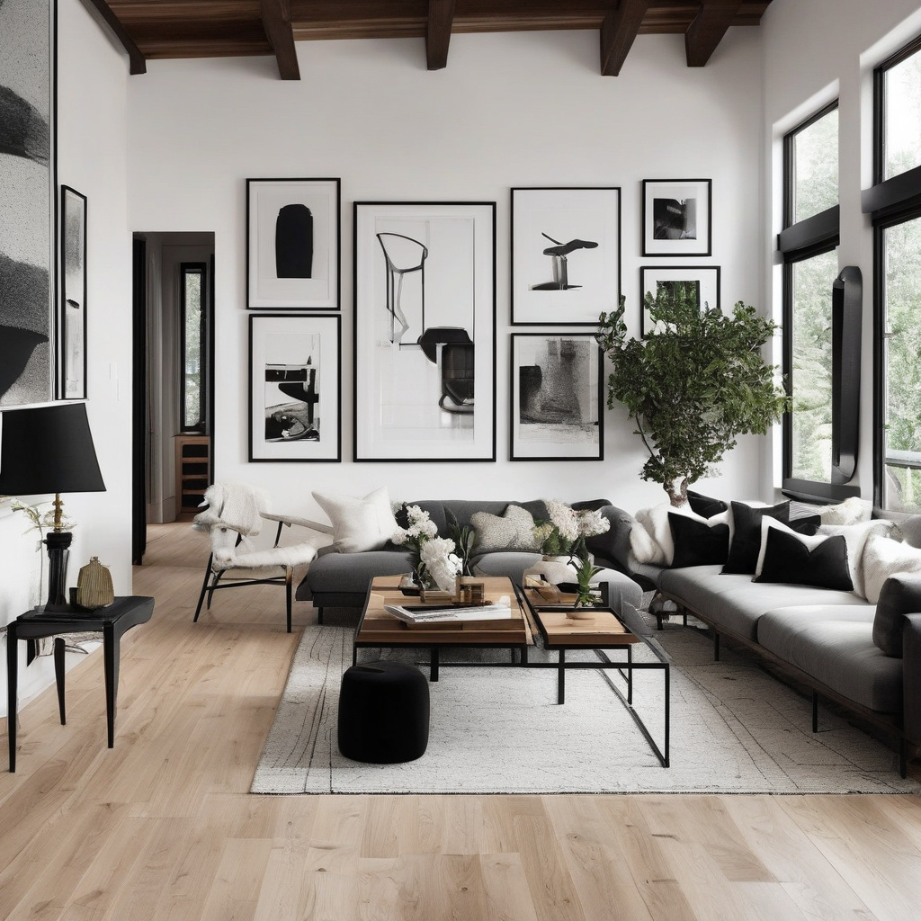 installation of black-framed windows