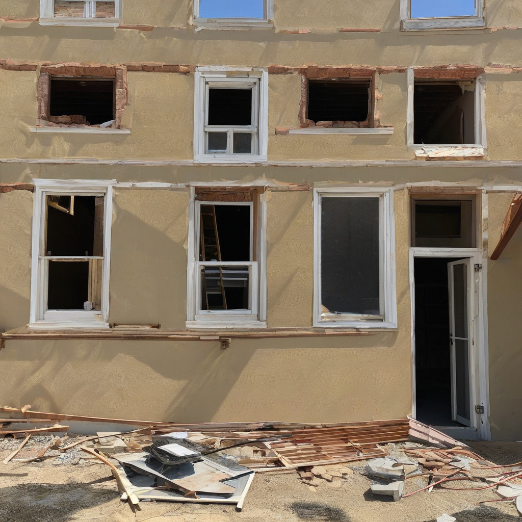 Completed window installation project