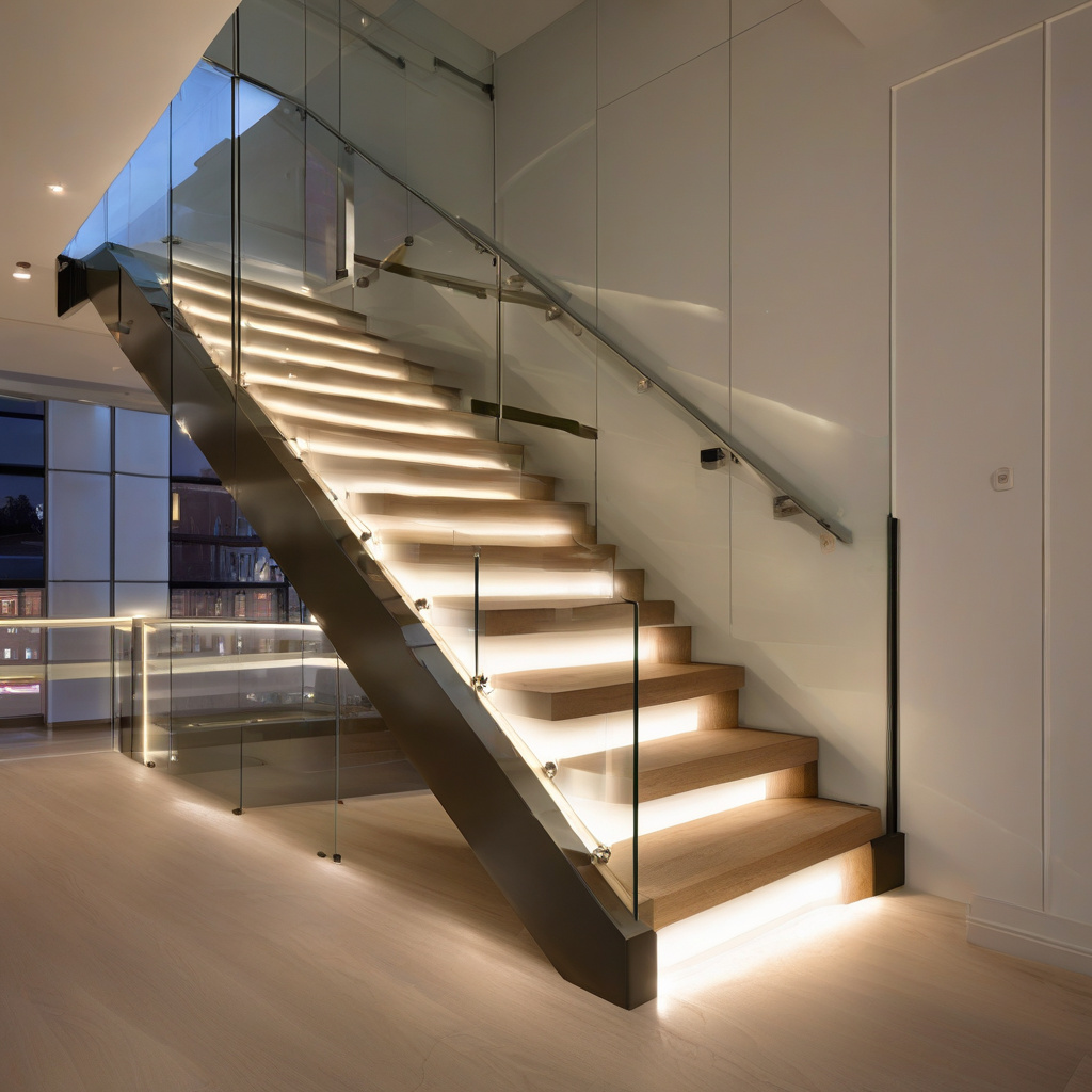luxurious interior with large fixed windows