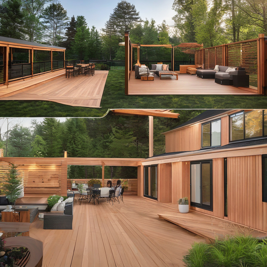 Natural wood deck renovation