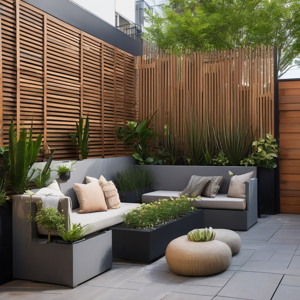 Bamboo screen patio privacy