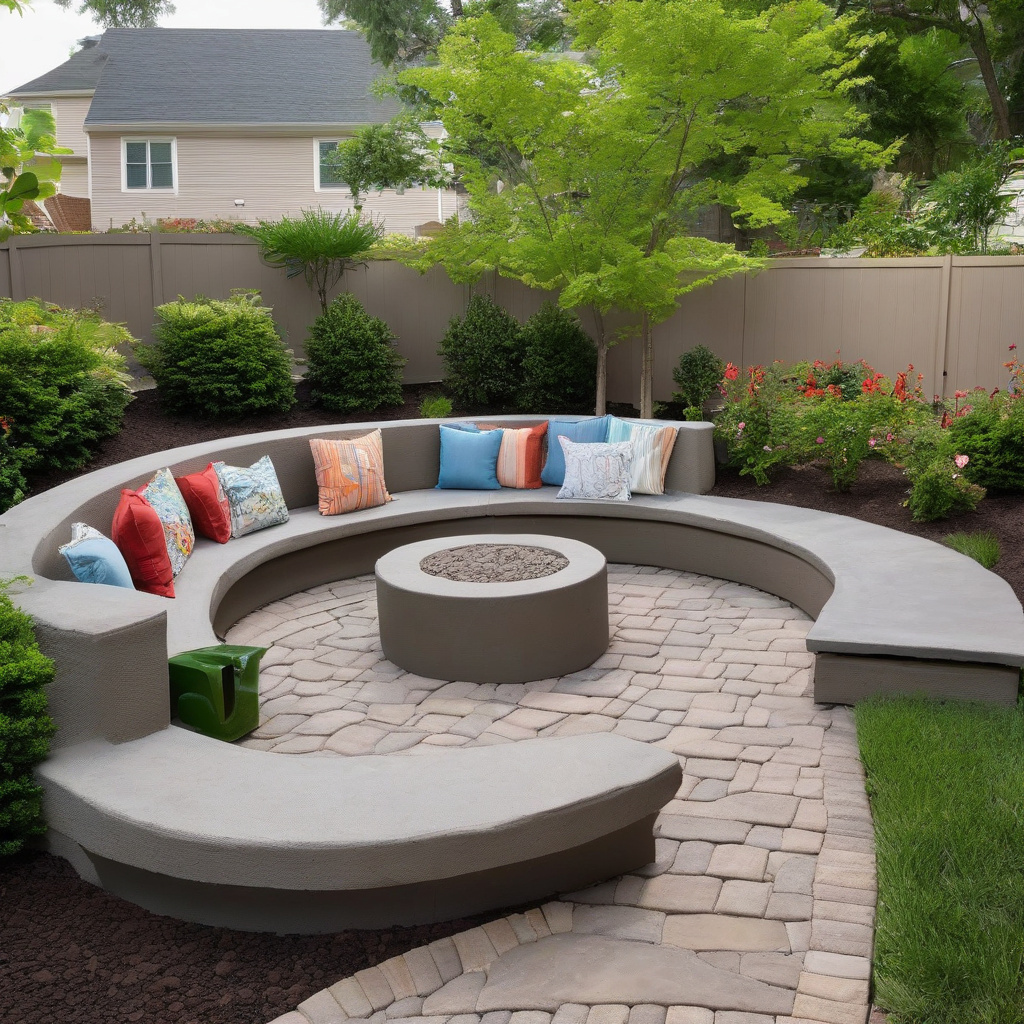 Multilevel deck with integrated seating