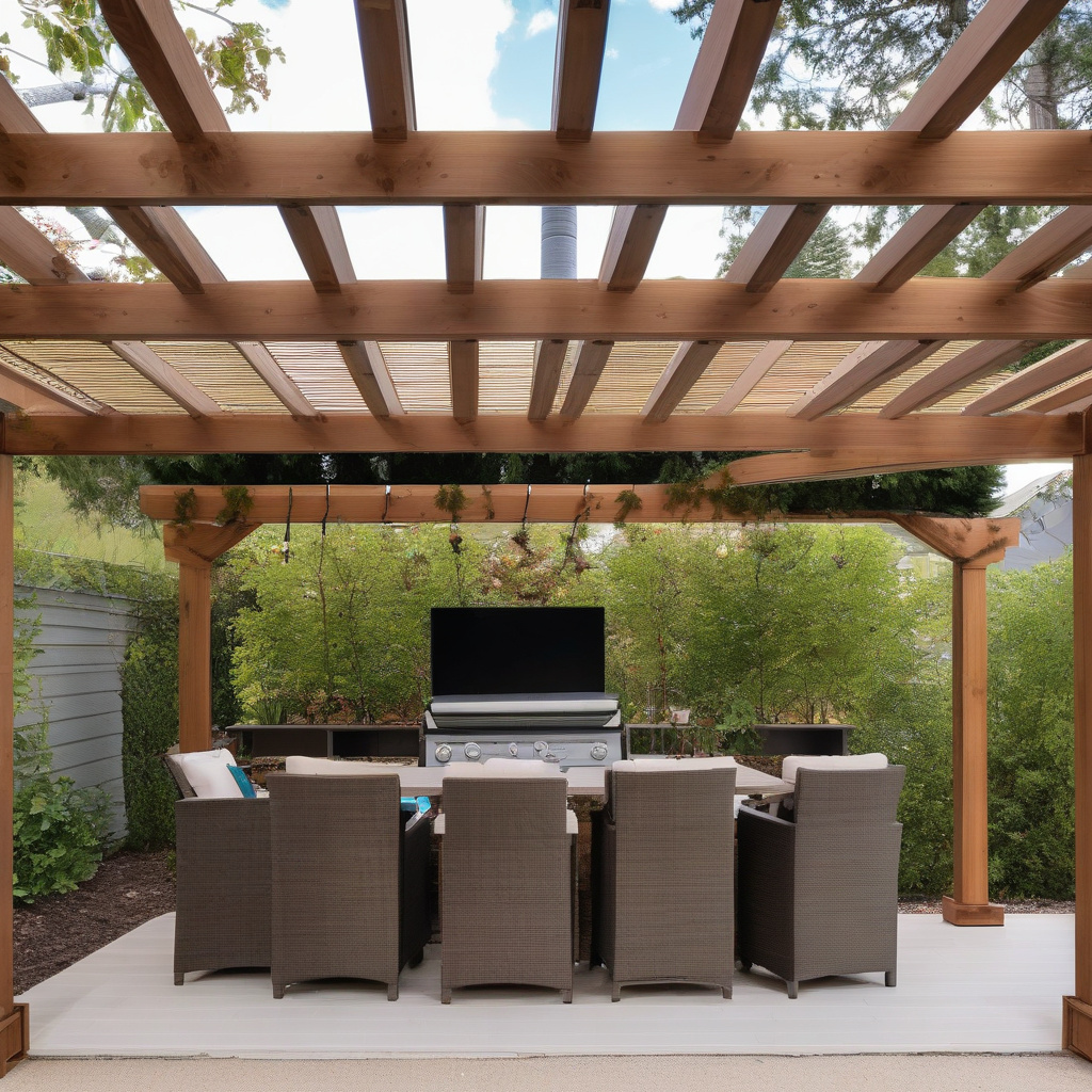 Outdoor speakers in a Los Angeles garden