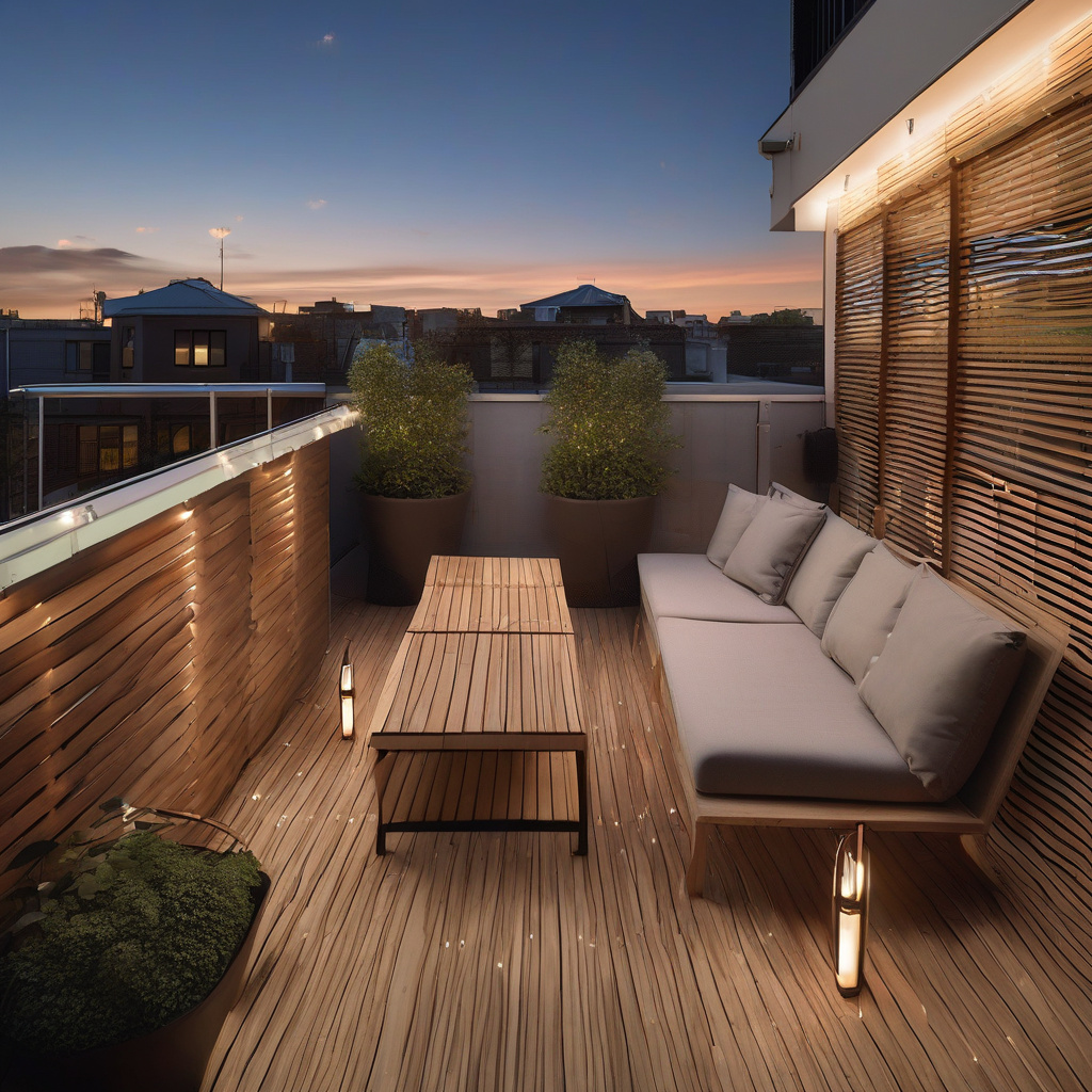 Privacy designs for rooftop decks
