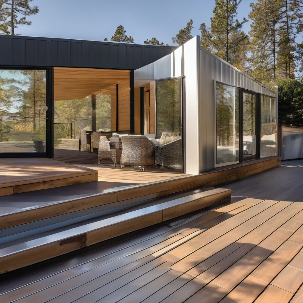 Contemporary deck renovation in the California sun