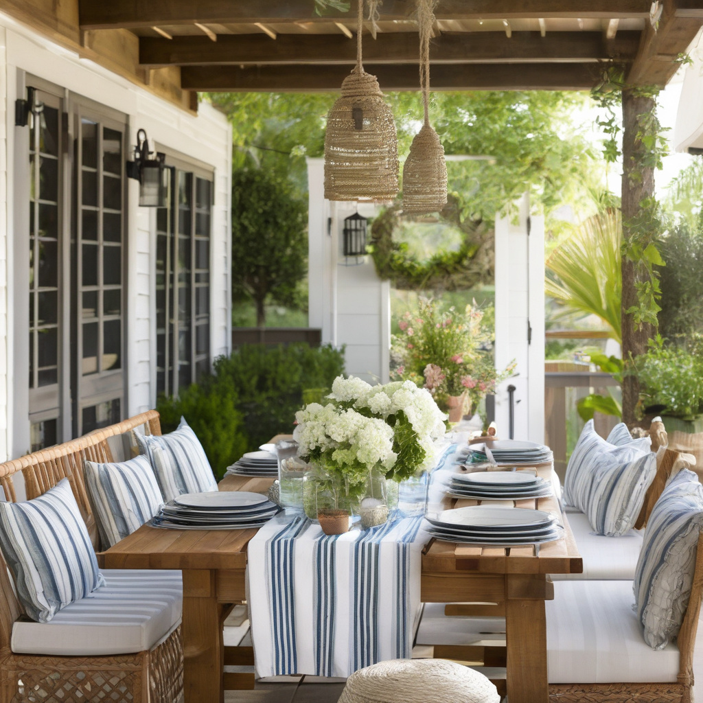 Outdoor dining shaded patio Los Angeles