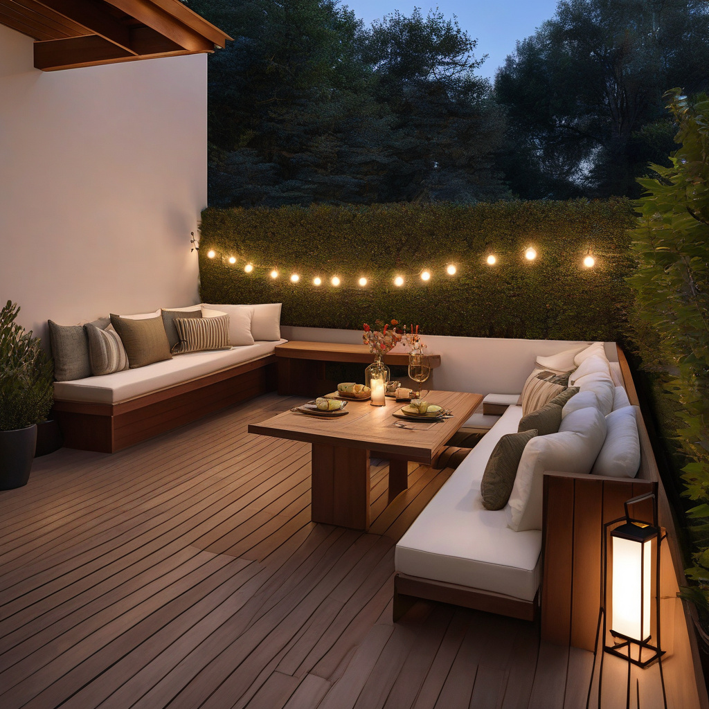 Flexible seating outdoor space in LA