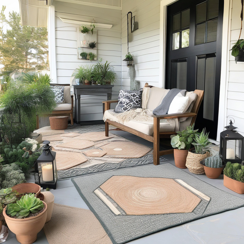 Versatile patio furniture setup