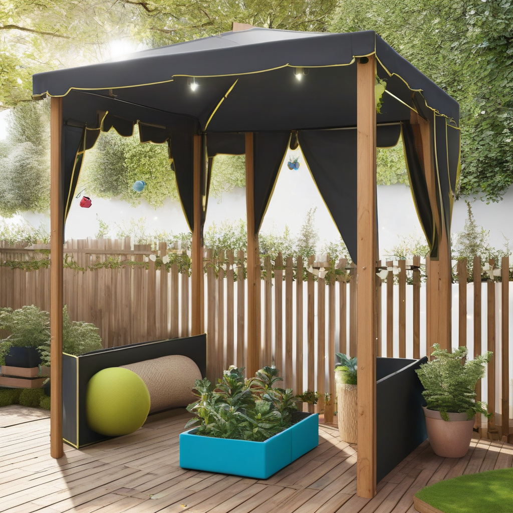 Innovative patio play area