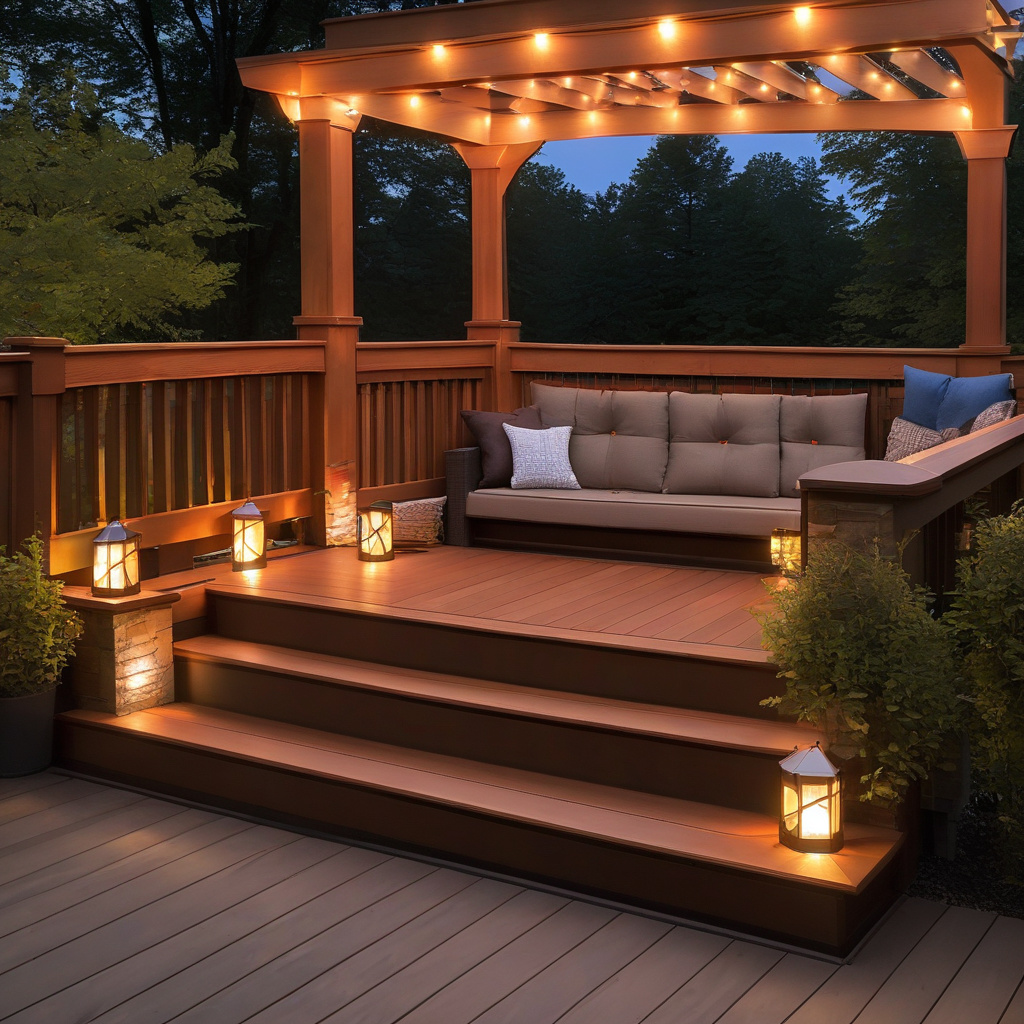 elegantly lit patio renovation in LA elegantly lit patio renovation in LA