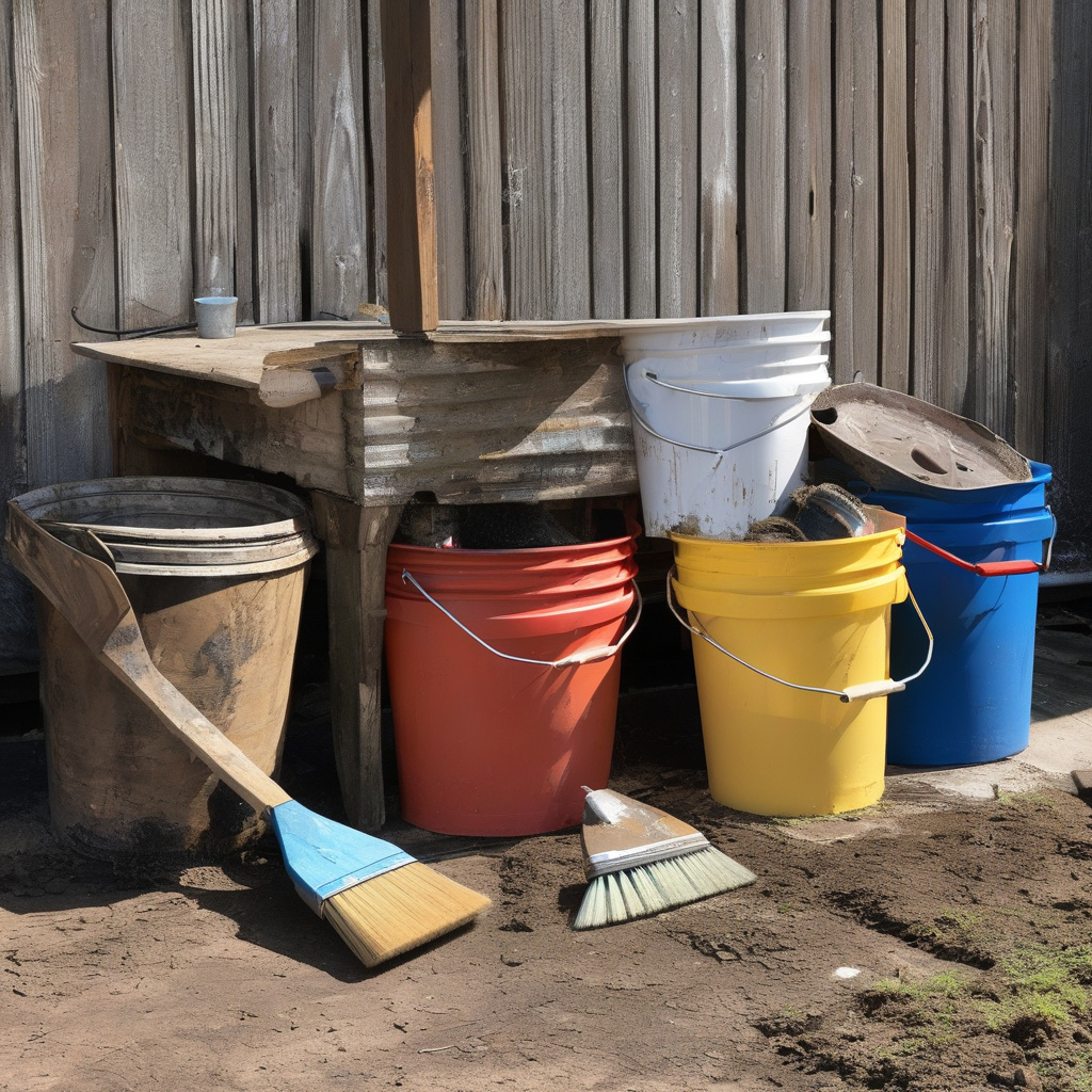 DIY deck cleaning gear
