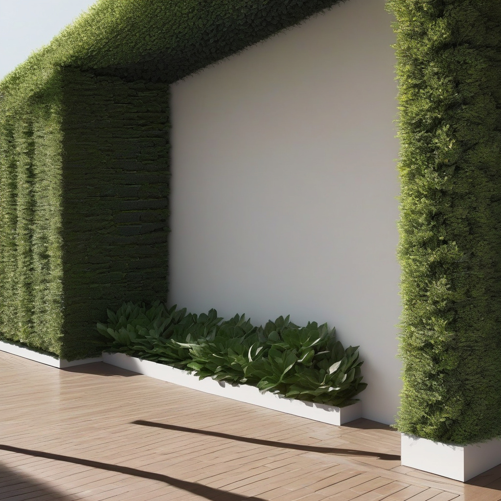 Acoustic panels on an outdoor patio