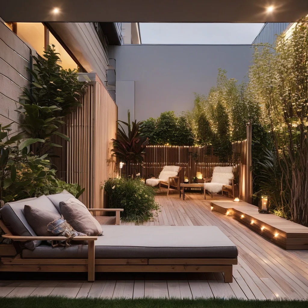 completed outdoor layout designed for comfort and flow finished narrow backyard with practical seating and path