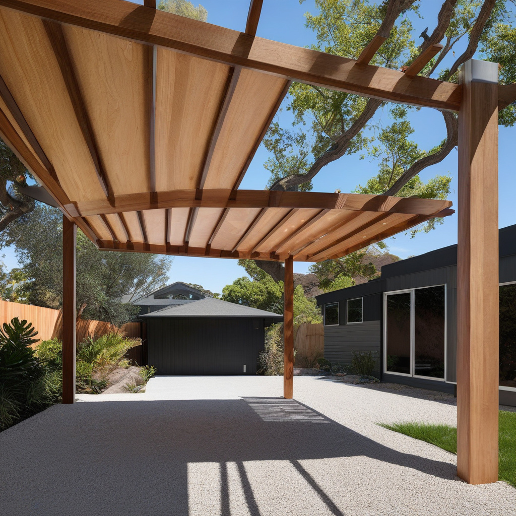 Converted carport lounge