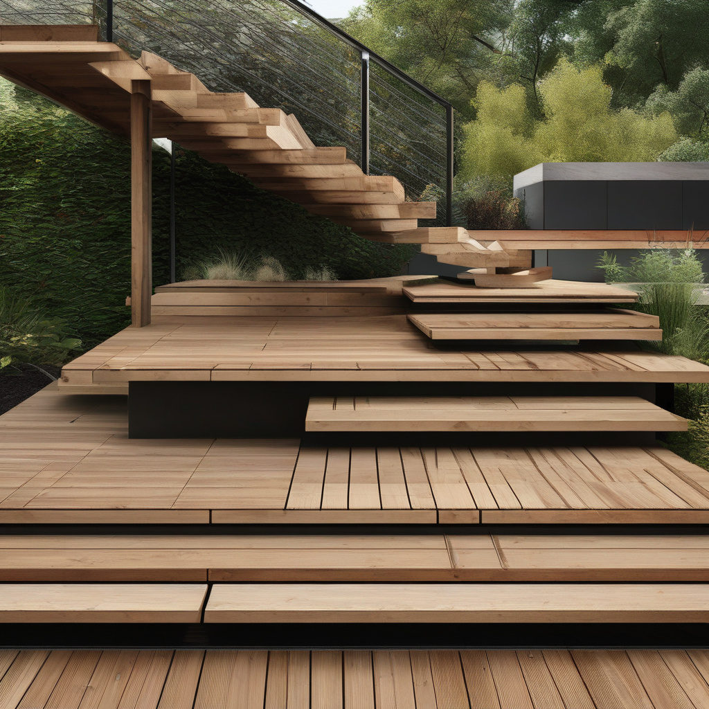 deck construction step making fusion with nature