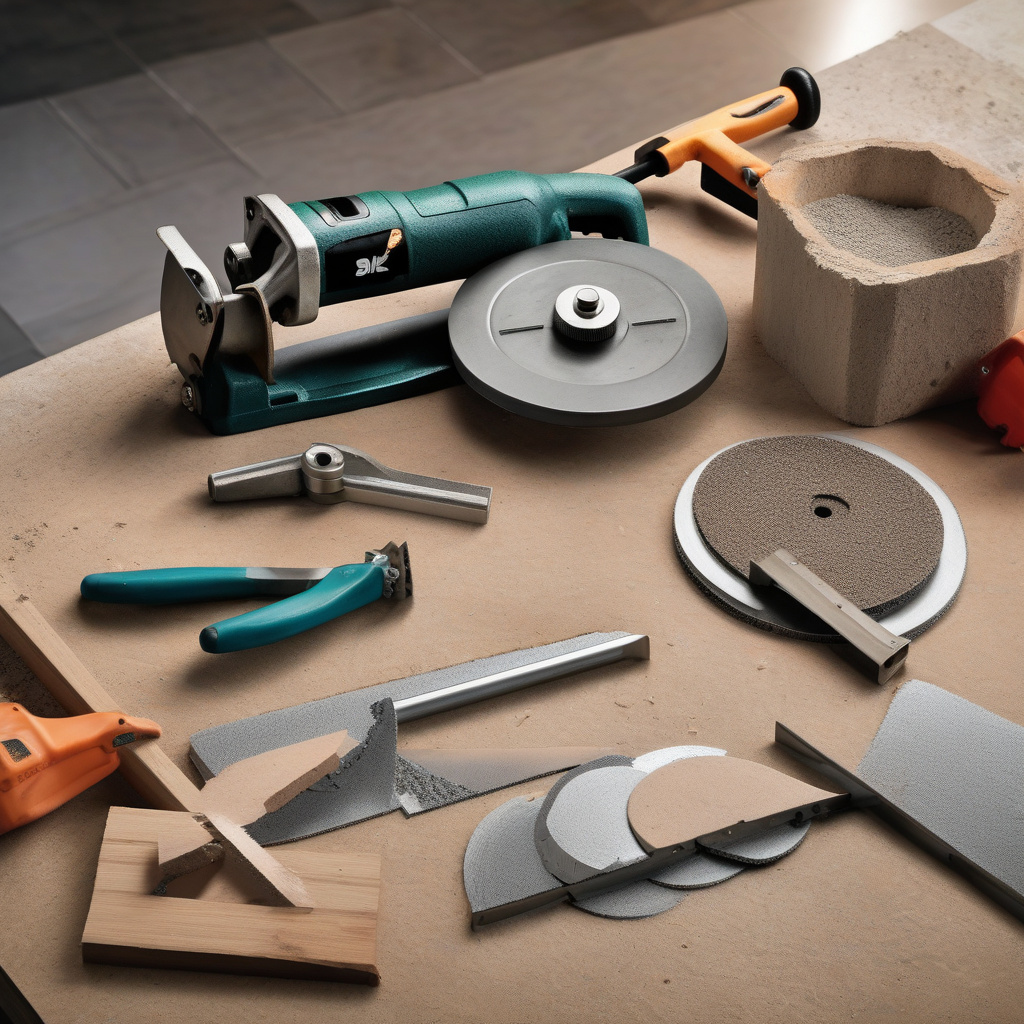 розріз плитки дрилем