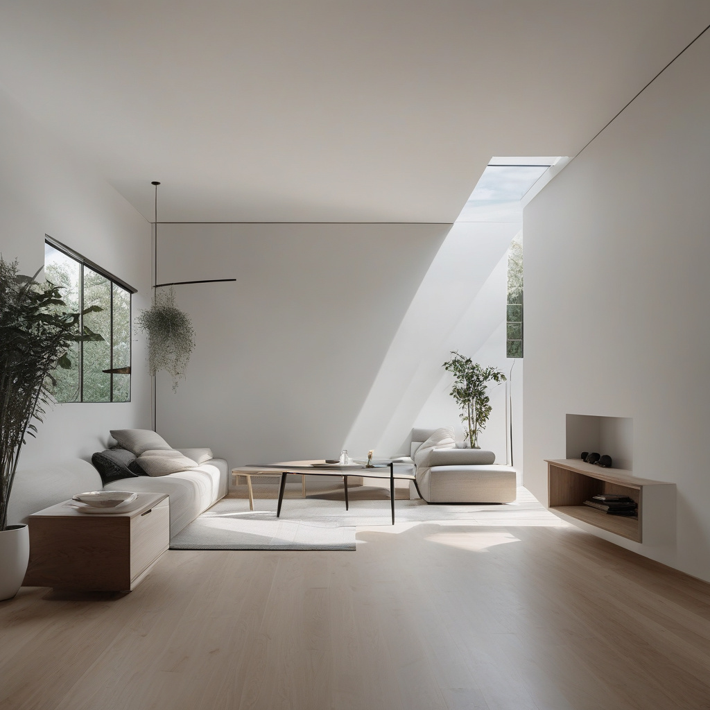 Світлий сучасний простір у стилі мінімалізм