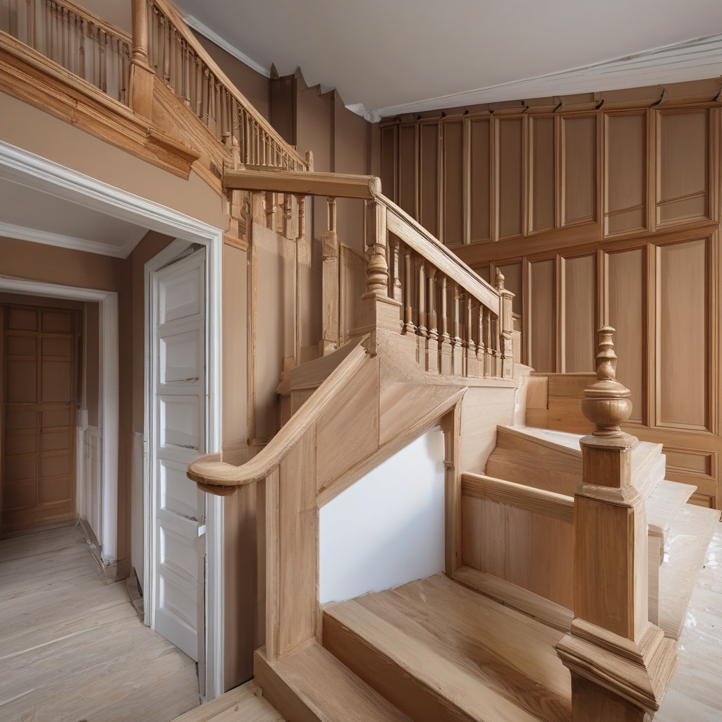 Майстер на дерев'яних сходах