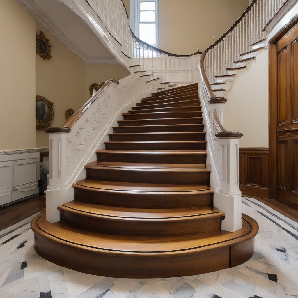 Процес реставрації дерев'яних сходів на вулиці